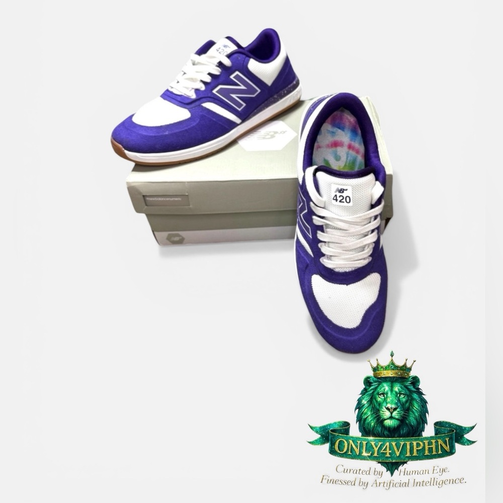 New Balance Numeric 420 Purple Haze / Tie Dye size 8.5 Rare Find NWB
